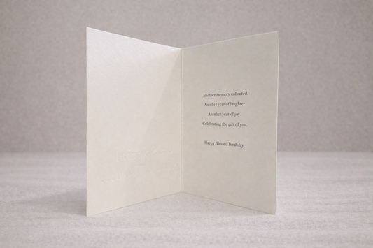 Happy Blessed Birthday Card