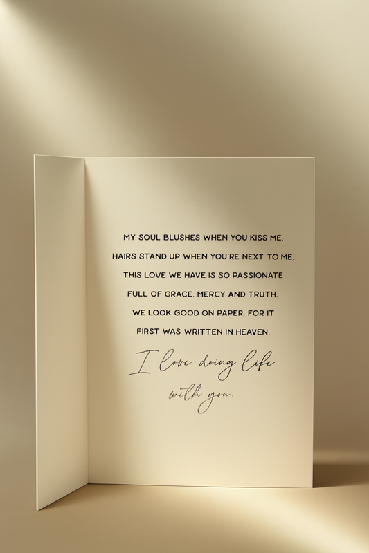 💛  “Written in Heaven” Greeting Card