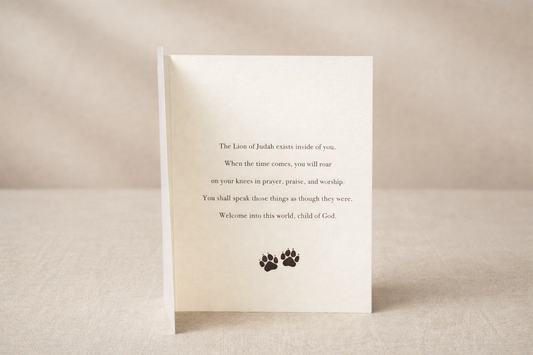 Baby Lion of Judah Birthday Card