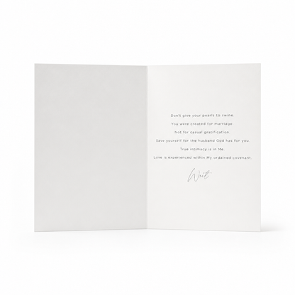 Purity Christian greeting card by Davis Stationery – photo 2 of 4