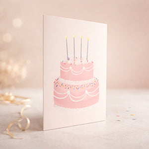 🎂 Pink Cake Card
