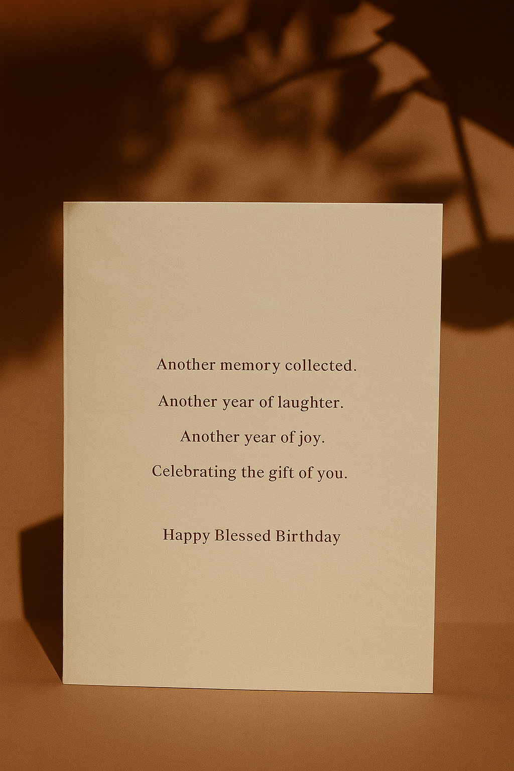 “Happy Blessed Birthday” Card