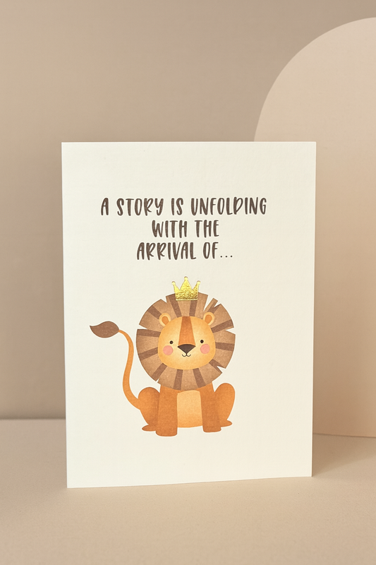 Baby Lion of Judah Birthday Card