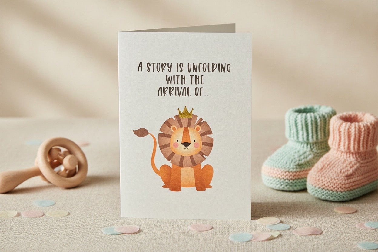 Baby Lion of Judah Birthday Card
