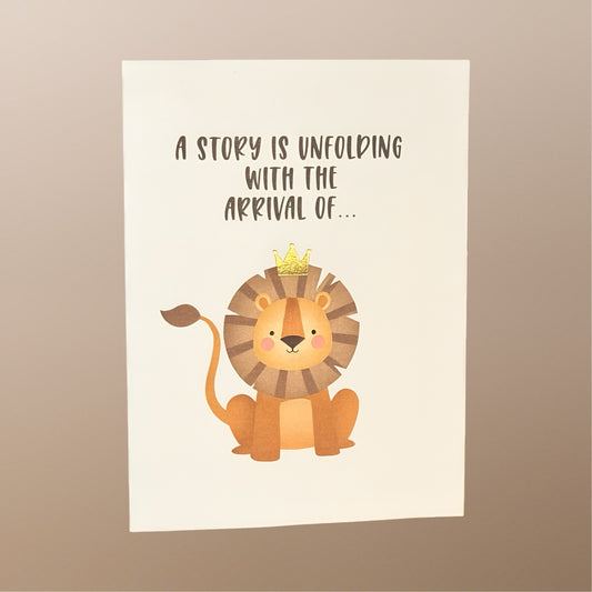 Baby Lion of Judah Birthday Card